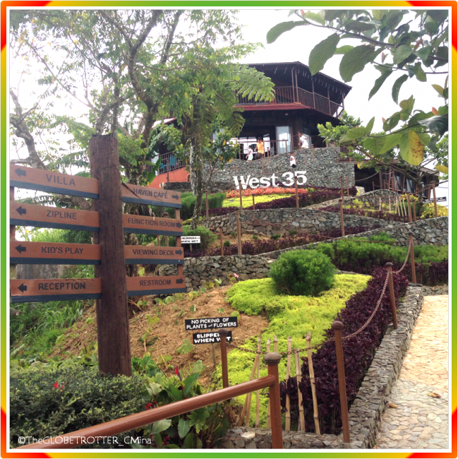 The way to the Haven Cafe and the rooftop viewing deck.