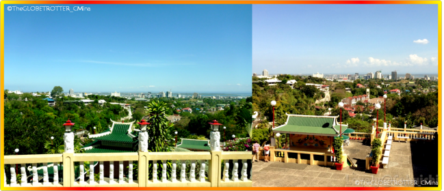 The view of the City inside the Temple