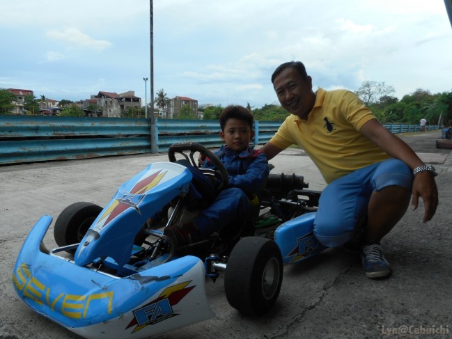 Like son, like father! Race car duo for the win.