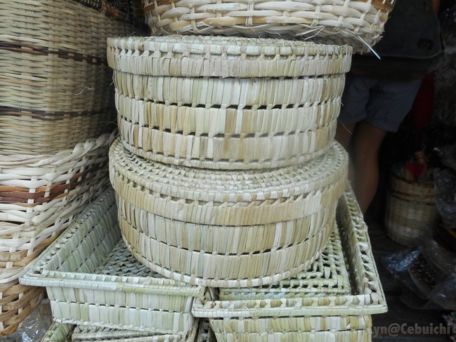 Handmade baskets from Bohol.