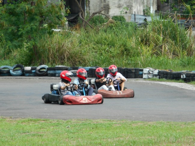 Karting buddies.