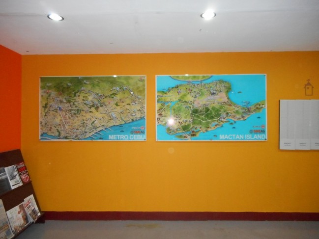 The map of Cebu and Mactan Island.