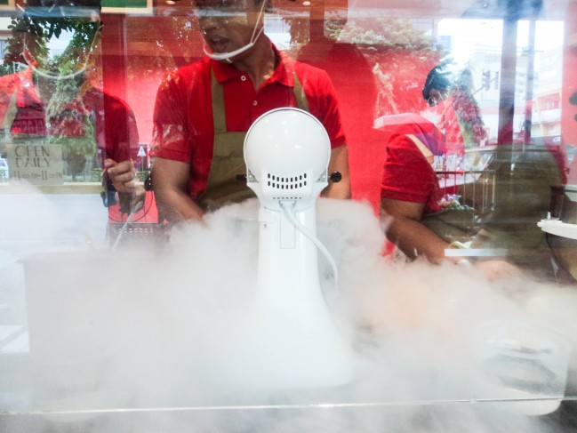 Preppin’ some Nitrogen Ice Cream . Yum!