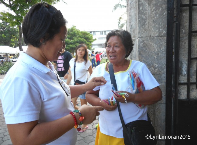 Manang Remy and a student.