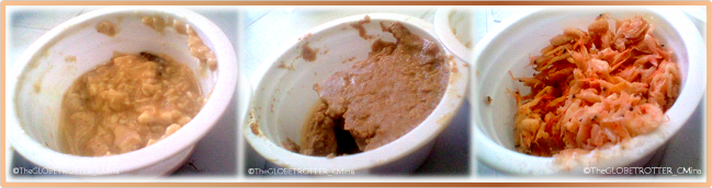 THE MAIN INGREDIENTS OF TUSLOB BUWA (FROM LEFT TO RIGHT: BRAIN OF THE PIG, LIVER OF THE PIG & SHRIMP)