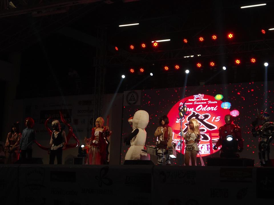 The cosplayers on stage. [photo credit: Krissha C.]