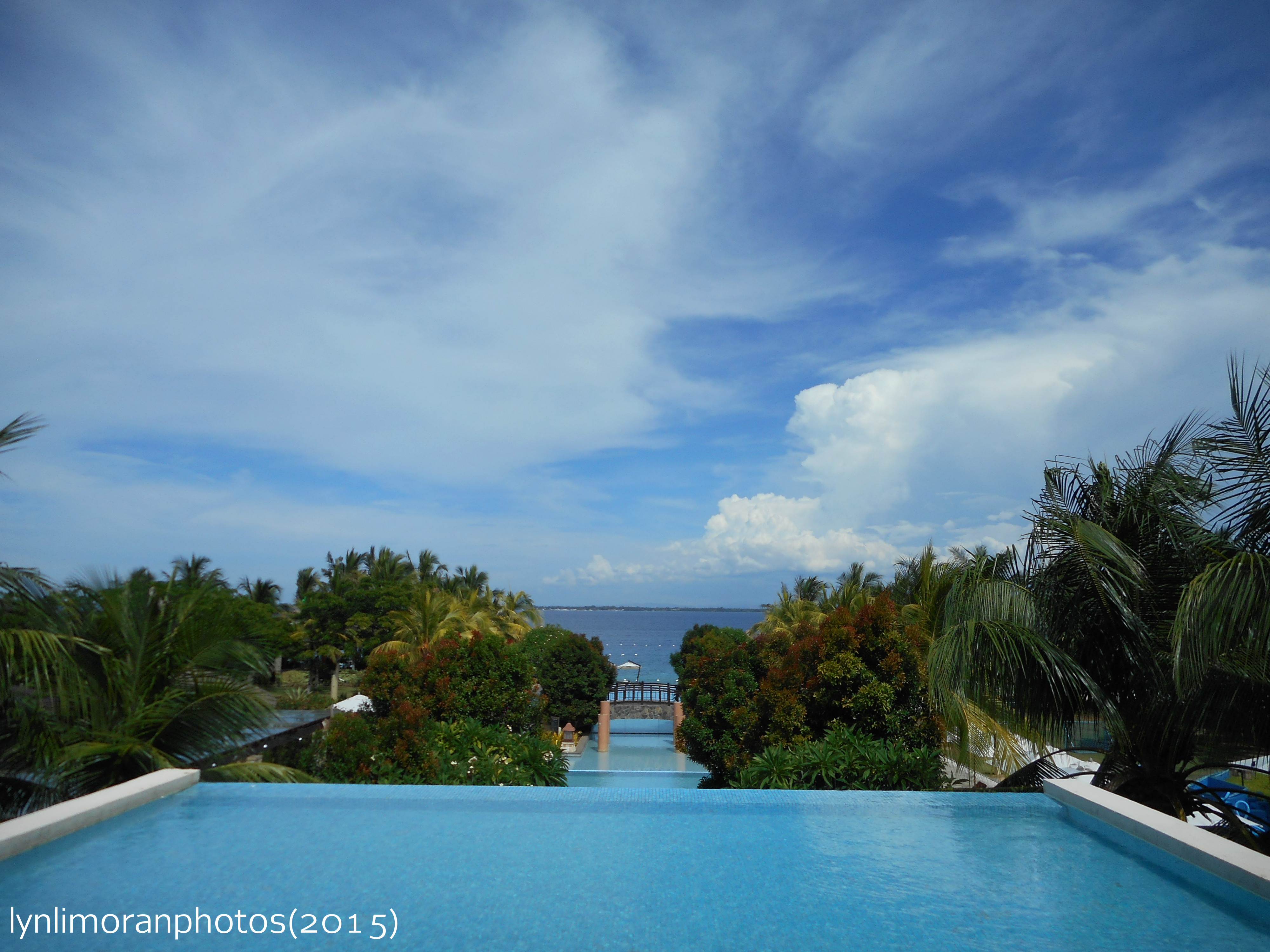 The breathtaking view of the ocean and a part of the resort’s premises.
